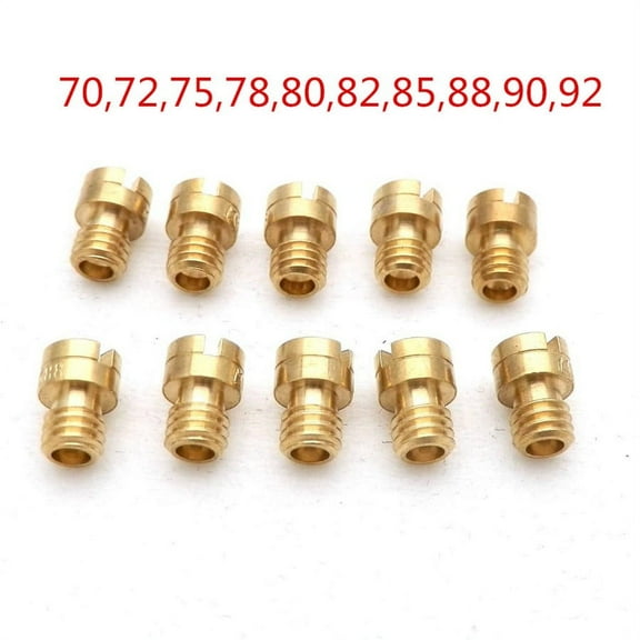 Acaige 10Pcs M4 Round Head Main Jet 4Mm For Gy6 50Cc 139Qmb Scooter Carb Pz19 Carburetor Size 70-92 Injectors Nozzle