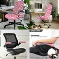 thumbnail image 2 of SCRAWLGOD Heart Pink Set of 3 Universal Computer Chair Cover with Armrest Covers Comfy Anti-Dust Boss Chair Protector Scratch Resistant Boss Chair Slipcover, S, 2 of 7