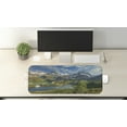 thumbnail image 2 of Mountain Computer Mouse Pad, Lake Between Snowy Altai Range of Mountains Siberia Meadow Natural Artwork Print, Rectangle Non-Slip Rubber Mousepad Large, 31" x 12", Multicolor, by Ambesonne, 2 of 2