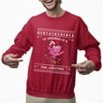 thumbnail image 2 of Christmas Sweatshirt, Apparently We're Trouble Funny Flamingo Squad Christmas Sweatshirt, Cute Bird Group Holiday Jumper, Witty Best Friend Gift for Her, 2 of 5