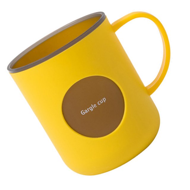 Vaso para Cepillo de Dientes Resistente y Duradero Con Asa, Boca Ancha, Fácil de Limpiar, Vaso de Bado para Hacer Gárgaras, Agua potable y Bebidas frías