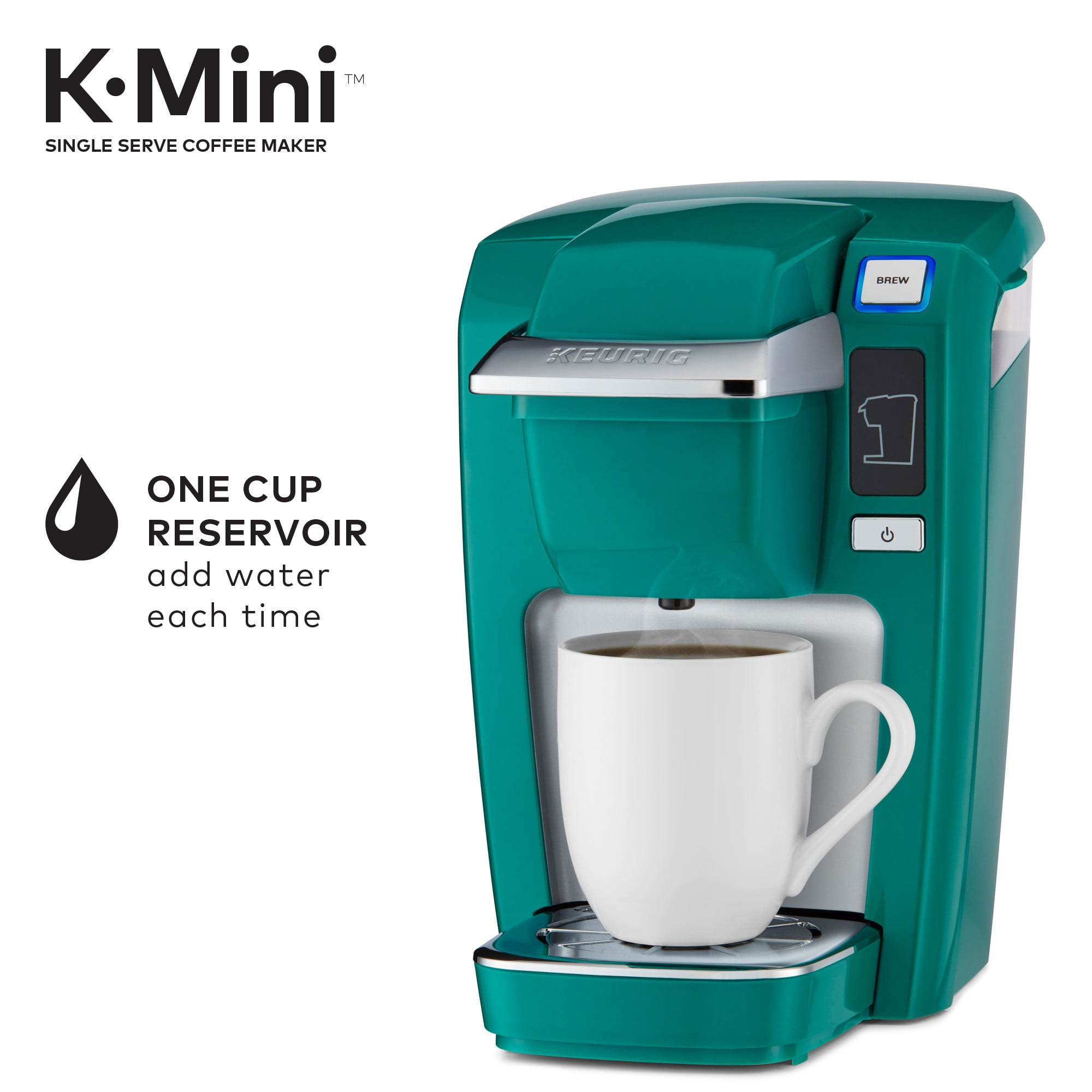 Keurig K-Mini K15 Single-Serve K-Cup Pod Coffee Maker, Jade
