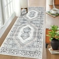 thumbnail image 4 of Tzou Boho Washable Runner Rugs 2x6 for Living Room Bedroom, Non Slip Geometric Carpet for Kitchen Entryway, Stain Resistant, Super Soft(Beige), 4 of 7