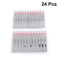 thumbnail image 3 of 24 Pcs Pinces à Épiler en Acier Inoxydable, Décor Cœur, Pince à Sourcils, Outils de Maquillage pour le Visage, 3 of 7