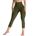 thumbnail image 2 of MKLEKYY Leggings deportivos para mujer, pantalones de yoga con bolsillos, leggings de entrenamiento de cintura alta, sin costuras, ajustados, para gimnasio, fitness y correr., 2 of 3