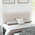 thumbnail image 2 of Gymax Full/Queen Size Headboard Linen Fabric Upholstered Button Tufted Solid Wood Leg, 2 of 10