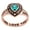 Rose Gold Plated, variant on Order Now for 2025 Graduation, Freestyle Class Rings Heart CZ Accents Class Ring, Gold-Plated Accents Class Ring