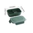 thumbnail image 3 of IPEWLEX Microwaveable Silicone Bento Box - Meal Prep Container, 3 Compartment Lunch Box, Space-Saving, Dishwasher Safe, 3 of 6