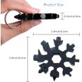 thumbnail image 2 of 6 Pcs Snowflake Tool 18-In-1 Stainless Steel Multi-Function Tool,Stainless Steel Snowflake Wrench,Men'S Gift,For Daily Travel Adventure Daily Tools, 2 of 5