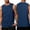 Navy, variant on Mens Muscle Shirts Summer Sleeveless Crew Neck Clothing Plus Size Beach Vacation Tees Pullover Baggy Workout Tank Tops, 5XL