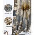 thumbnail image 3 of Vintage Daisy Blackout Curtains for Bedroom Living Room Darkening Curtains 96 Inches Long Vintage Farmhouse Butterfly Wooden Window Curtain 2 Panels Set Window Treatment Grommet Drapes 52"x96", 3 of 9