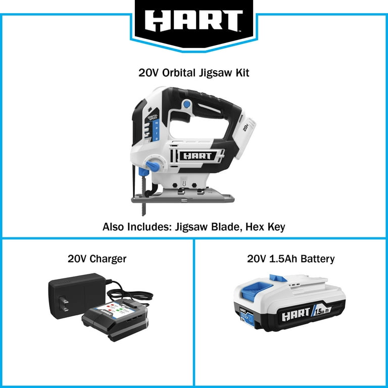 HART 20-Volt Cordless Orbital Jigsaw Kit HART 20-Volt Cordless Orbital Jigsaw Kit