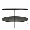 thumbnail image 3 of Ameriwood Home Vance Round Coffee Table, Black Oak, 3 of 12