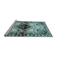 thumbnail image 2 of Ahgly Company Machine Washable Indoor Rectangle Persian Light Blue Traditional Area Rugs, 5' x 8', 2 of 4