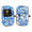 Blue, variant on Sourdough Tropicale Micro Oven Mitts – Heat Resistant Mini Kitchen Mitts for Baking, Sourdough & Cooking – Hawaiian Print Red (2 Pack)