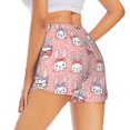 thumbnail image 3 of Goofa Girl Rabbit Printed Women 2 in 1 Running Shorts,Quick Dry Athletic Workout Shorts,High Waisted Athletic Shorts with Liner Pockets-, 3 of 9