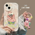 thumbnail image 1 of Big Eyes SpongeBob Cartoon TPU Soft Phone Case For iPhone 11 12 Mini 13 Pro Max 14 Pro 15 Pro X XS Max XR 7 8 Plus With Pendant Transparent P For iPhone 11, 1 of 6