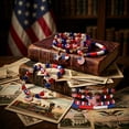thumbnail image 6 of Tumao 4th of July Accessories USA Patriotic Bracelets for Women Mens USA Red Blue White Beads Stretch Bracelet Set Patriotic 4th of July Independence Day, 6 of 7