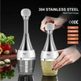 thumbnail image 4 of Hand Food Chopper Manual Food Processor Vegetable Quick Chopper Stainless Steel Onion Chopper for Garlic Salad Nuts Herbs, 4 of 8