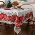 thumbnail image 3 of YIBAGA Valentines Day Tablecloth, Sweat Happy Valentines Table Cover, Waterproof Dining Decorations, 60 x 120 inch, Polyester, 3 of 6