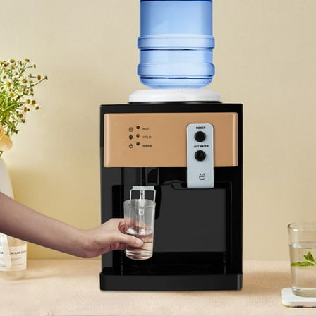 Electric Water Dispenser with One-Key Operation, Fast Heating & Cooling, Automatic Temperature Control for Office, Home, and Desk Use