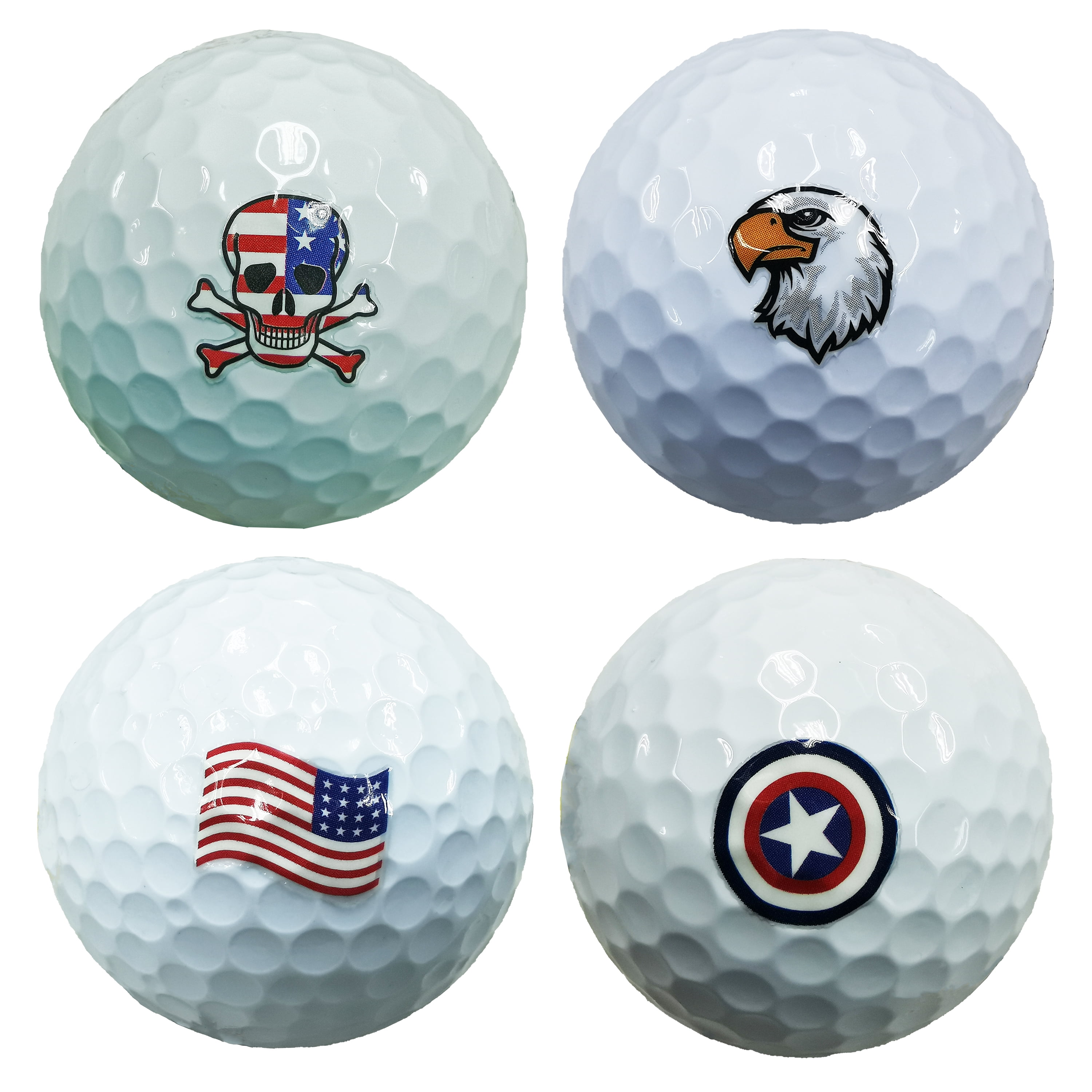Mulligan USA Golf Ball Markers 32 Pack in Red White and Blue - Walmart.com