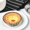 thumbnail image 2 of 6Pcs Egg Tart Molds Stainless Steel Cake Reusable Baking Molds (Assorted Color), 2 of 6