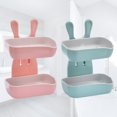 thumbnail image 2 of GOOHOCHY 2 jaboneras de doble capa con forma de conejo para baño., 2 of 8