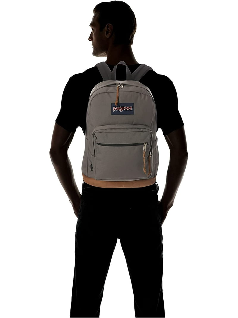 JanSport Right Pack - Durable Student Backpack with Leather