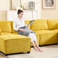 thumbnail image 2 of Modular Couch with Reversible Chaise, Soft and Smooth Corduroy - Create a Relaxing Atmosphere in Living Room, 2 of 6