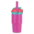 thumbnail image 3 of Ozark Trail 18oz Vacuum-Insulated Stainless Steel Dual Lid Insulated Tumbler, Double Wall Vacuum Insulated Travel Tumbler with Sip & Chug Lid, Pink, 3 of 18