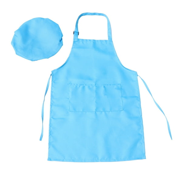 KAKOWELY XL Size Children Practical Artists Aprons DIY Painting Aprons for Class Crafts Art Painting Outdoor Indoor Activities Sky-blue,25.98"X17.72"X0.01"