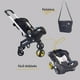 thumbnail image 5 of Carriola Para Bebé Starkids Polux Convertible Con Pañalera Negro Estrellas, 5 of 6