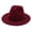 Winered, variant on Women's Wide Brim Felt Fedora Hat: Panama Hat with Leather Band – Flat Brim Jazz Cap for Casual & Formal Wear, Unisex