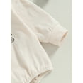 thumbnail image 6 of Wassery Baby Girls Christmas Rompers Tops Infant Girl Loose Jumpsuit Long Sleeve Letter Print Pullovers Bodysuits 3M 6M 12M 18M 24M Newborn Fall Casual Clothes, 6 of 7