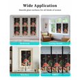 thumbnail image 6 of Window Privacy Film Mushrooms Stained Glass Window Film Decorative Sun Block Window Cover Butterfly Botanical Country Plants Black Window Clings Static Adhesive Sticker for Bathroom 35.4"x78.7", 6 of 7