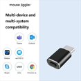 thumbnail image 4 of Mouse Jiggler Tipo C, Indetectable, con USB C, para Simular el Movimiento del Mouse y Mantener la Computadora , Color Negro, 4 of 5