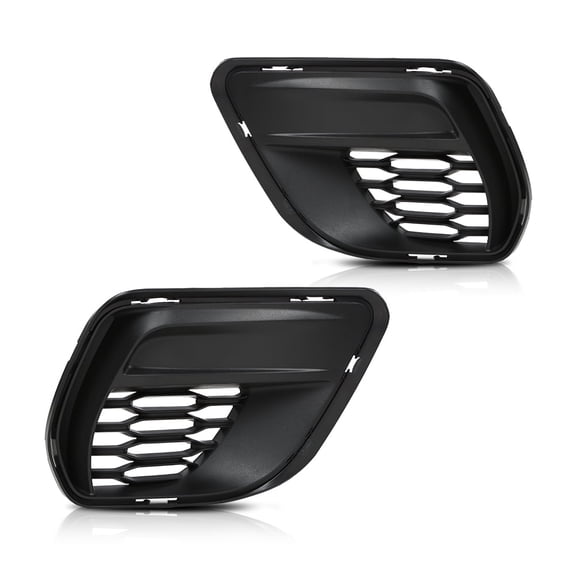 CROSSDESIGN Front Left & Right Bumper Fog Light Cover Fits For 2020-2023 Dodge Charger