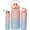 Gardient Pink, variant on Motivational Water Bottle Set with Time Markers, 3 Sizes,Gym Fitness Tracker Bottles (Gardient Pink)