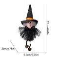 thumbnail image 3 of Vikakiooze 2023 Halloween Decorations Halloween Venue Layout Props Cartoon Gauze Skirt Bell Pendant Ghost Witch Pendant, 3 of 5