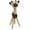 Brown, variant on Pet Life ® 'Giraffe Cow' All Natural Recyclable Jute Rope and Squeak Chew Pet Dog Toy