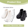 thumbnail image 2 of 20Pcs 2 Colors PVC Plastic Doll Sneakers Shoes for Doll Accessories Mixed Color 2.9x1.35x2.3cm Inner Diameter: 0.9x0.65cm 10pcs/color, 2 of 5