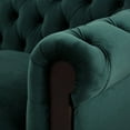 thumbnail image 5 of FFH 59" Loveseat Sofa, Chesterfield Velvet Couch for Living Room, Green, 5 of 8