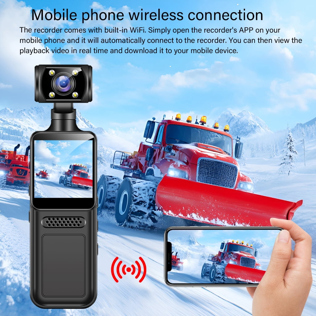 WINDLAND 4K Vlogging Camera Handheld Video Camcorder Stabilization 180 Degree Rotatable