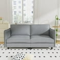 thumbnail image 3 of Modern Sofa Couch,74.27'' Loveseat Sofa Mid Century Comfy Couch, 2-Seater Love Seats for Small Spaces, Apartment,Grey, 3 of 7