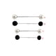 thumbnail image 4 of Guardurnaity Broche de perlas Esmalte Joyas Decoraciones Día de San Valentín Negro / Corto Type3 NO3 Guardurnaity AP008831-04, 4 of 6