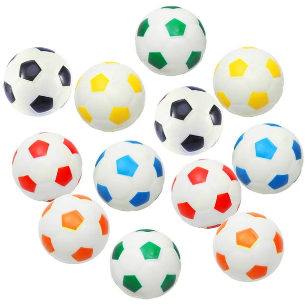 Akusety 12 piezas mini pelotas deportivas antiestrés pelotas de fútbol pelota de espuma divertida 2,5 pelotas relajantes para aliviar el estrés