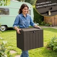 thumbnail image 4 of Homall 2PCS 31 Gallon Outdoor Deck Box In Resin with Seat, 4 of 7