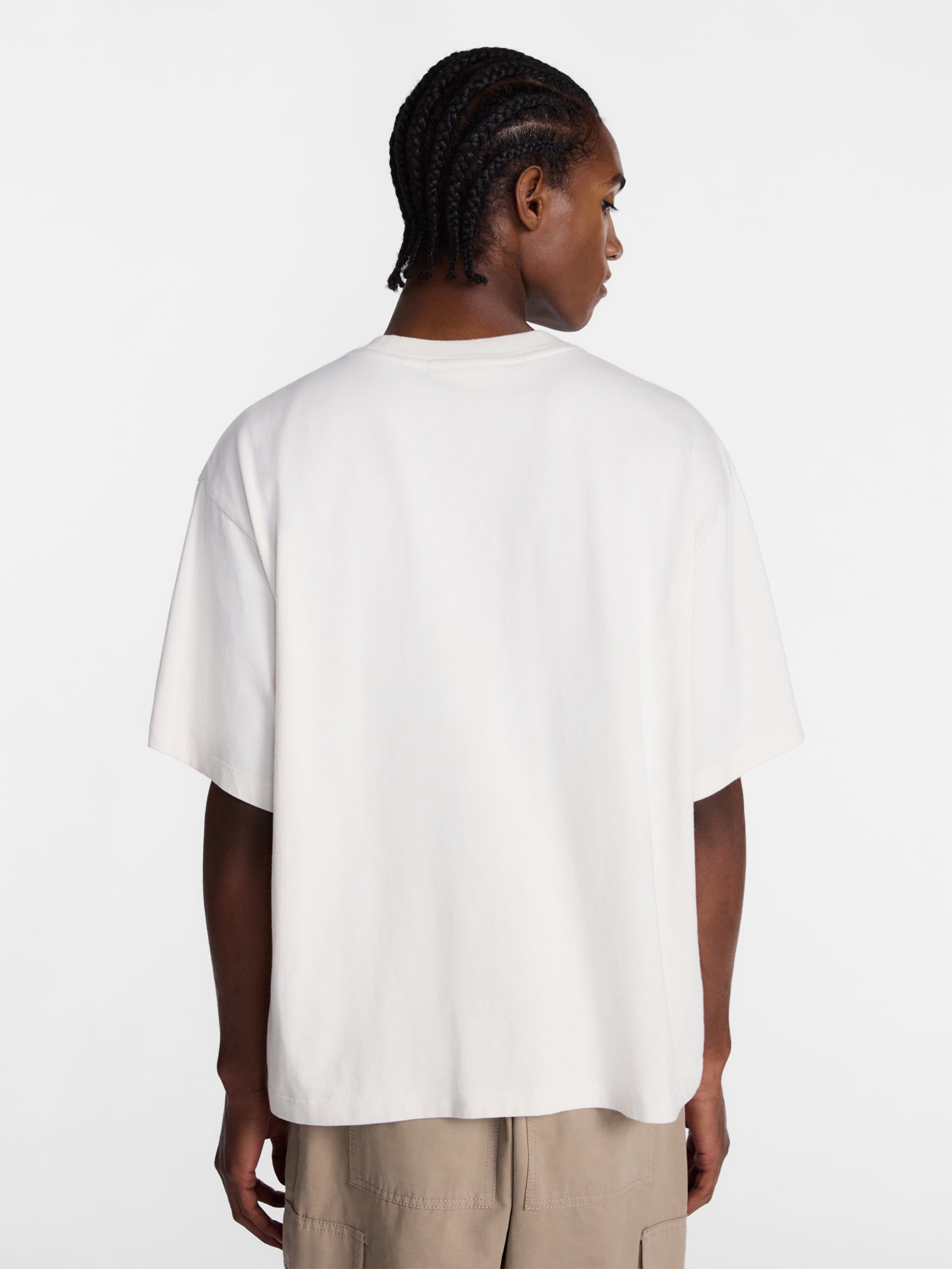 No Boundaries Boxy Fit Heavyweight Graphic Tee Shirt with Short Sleeves, Men's XS-4XLT