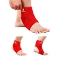thumbnail image 2 of Support de Cheville Élastique Haute Protection Équipement de Sport Sécurité Course Basket Attelle de Cheville Rouge&L, 2 of 7